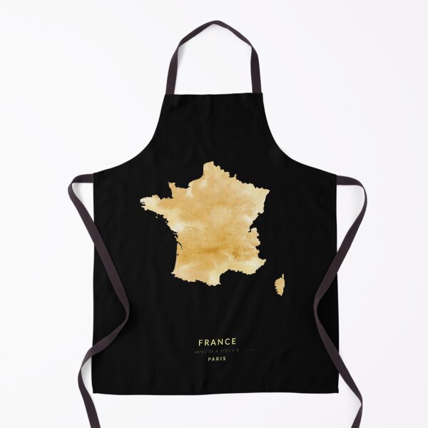 Item preview, Map of France in gold color designed and sold by Jerhus.