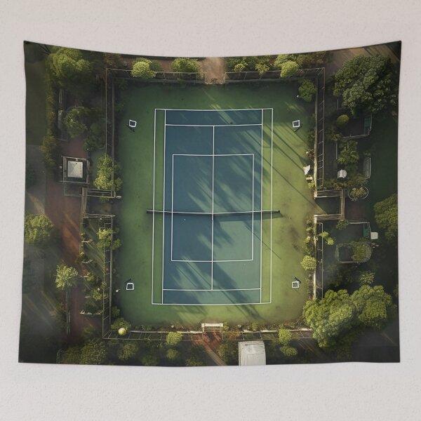 Item preview, Aerial Image of Tennis Court designed and sold by dcrc.