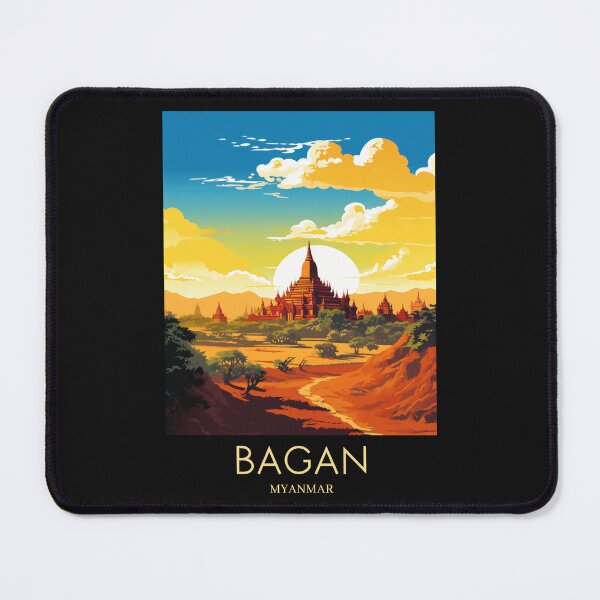 Item preview, A Pop Art Travel Print of Bagan - Myanmar designed and sold by StudioRedKoala.