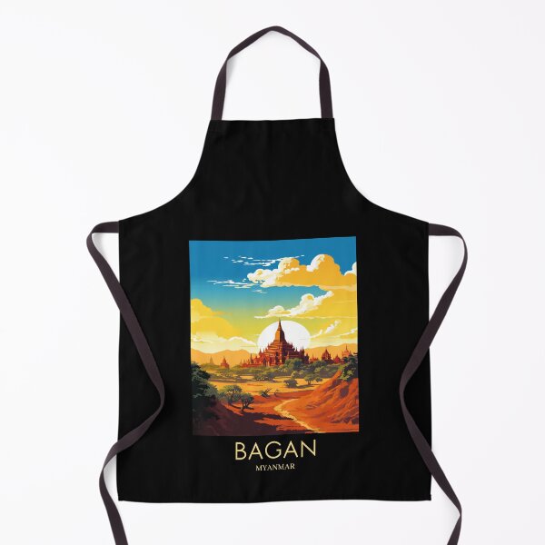 Item preview, A Pop Art Travel Print of Bagan - Myanmar designed and sold by StudioRedKoala.