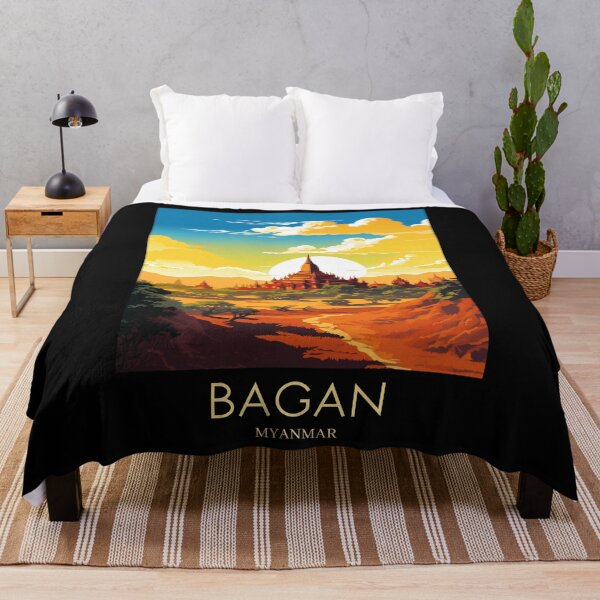 Item preview, A Pop Art Travel Print of Bagan - Myanmar designed and sold by StudioRedKoala.