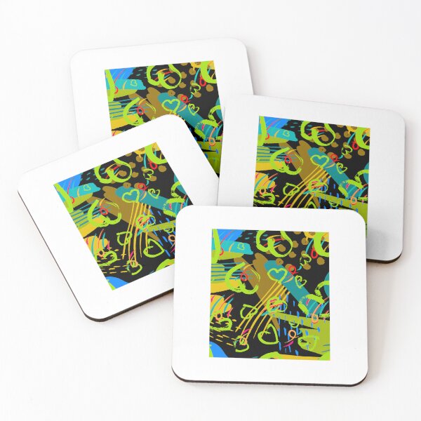 Item preview, Random Pattern with Chartreuse Dominant Colour and Background  designed and sold by Pattern Hub.