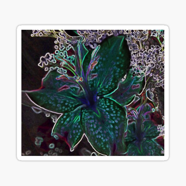 GREEN LILLY Sticker