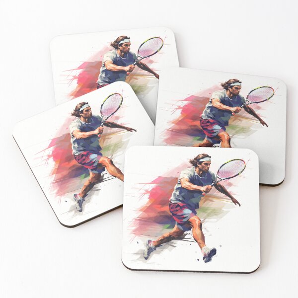 Item preview, Abstract Image of a Man Playing Tennis designed and sold by dcrc.