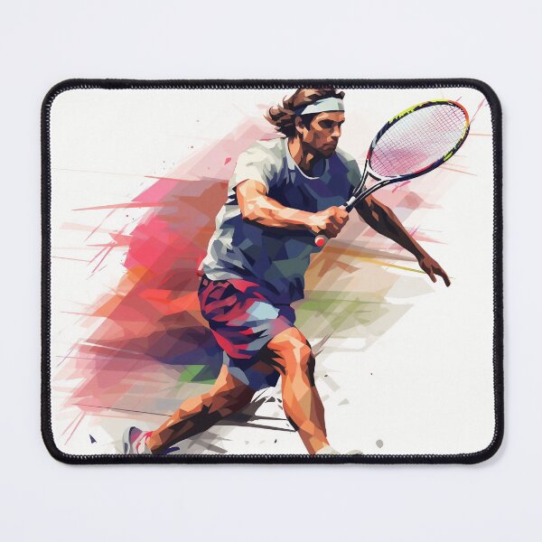 Item preview, Abstract Image of a Man Playing Tennis designed and sold by dcrc.