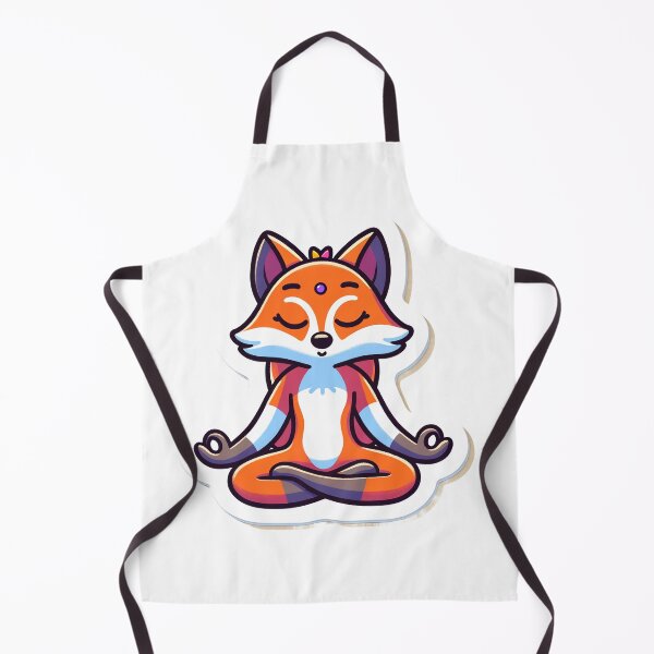 Item preview, Meditating Fox Sticker, Peaceful Animal Decal, Zen Cute Foxy Vinyl, Laptop and Water Bottle Decoration designed and sold by johnharry3.