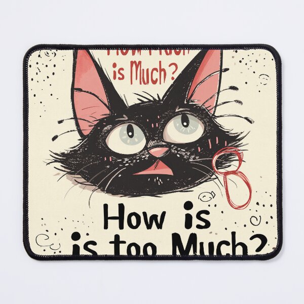 Item preview, Black Cat "How Much is too much?" designed and sold by Ryslissa.