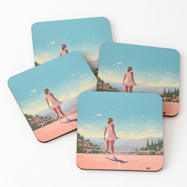 Item preview, Woman Playing Tennis with Amazing View designed and sold by dcrc.
