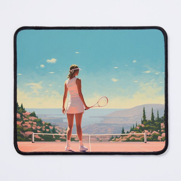 Item preview, Woman Playing Tennis with Amazing View designed and sold by dcrc.