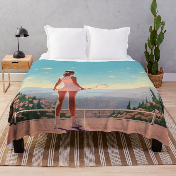 Item preview, Woman Playing Tennis with Amazing View designed and sold by dcrc.