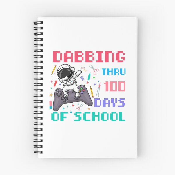Item preview, Happy 100th Day of School, Dabbing Thru 100 Days of School, Funny Astronaut, Gaming designed and sold by ArtByKatti.