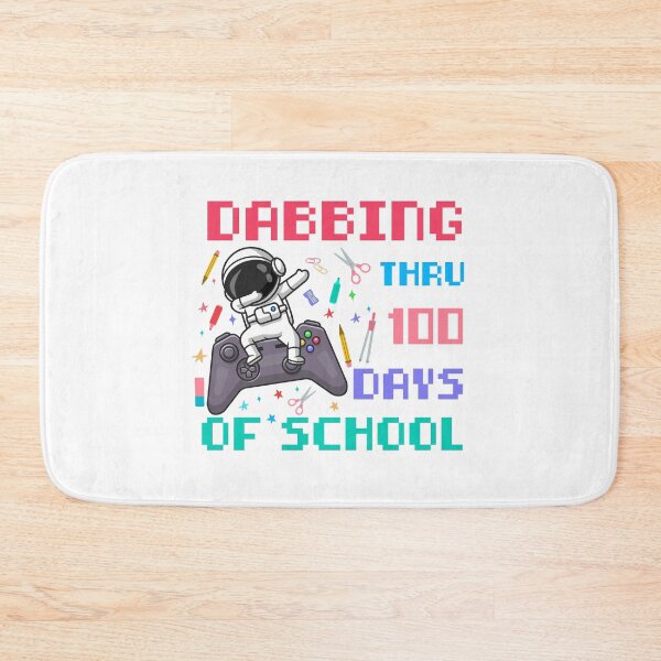 Item preview, Happy 100th Day of School, Dabbing Thru 100 Days of School, Funny Astronaut, Gaming designed and sold by ArtByKatti.