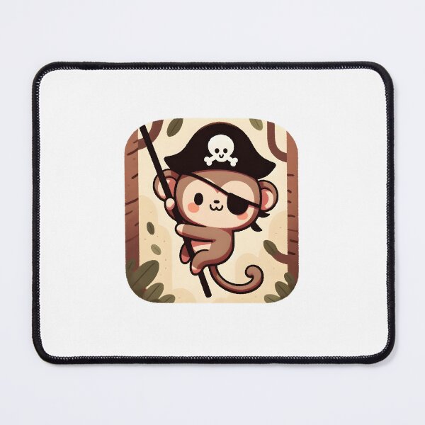 Item preview, Pirate Monkey Swinging on Vine designed and sold by UmbrellaStudio1.