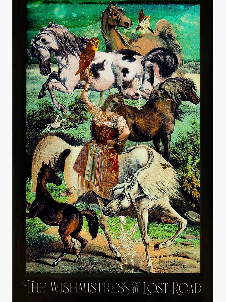 Thumbnail 3 of 3, Sticker, The Wishmistress of the Lost Road designed and sold by WildRootsArt.