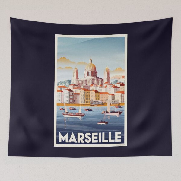 Item preview, A Watercolor Illustration of Marseille - France  designed and sold by Sketch-Shack.