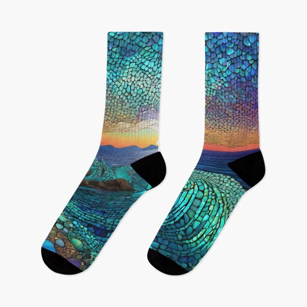 Item preview, Abstract Seascape "Aqua Mirage" designed and sold by Artekinium.