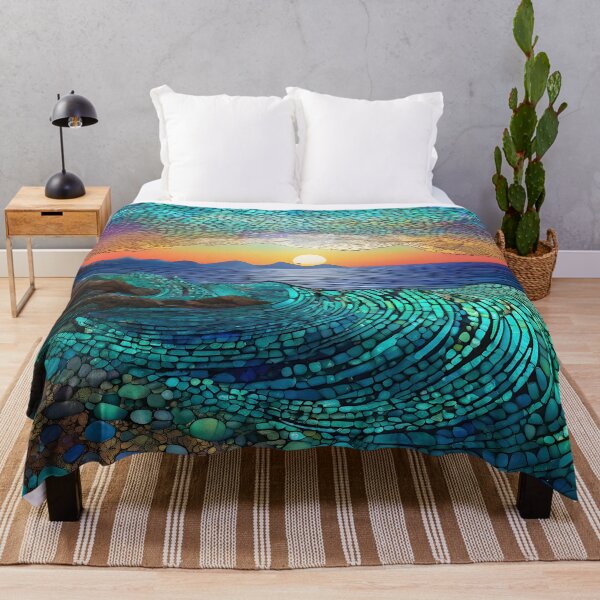 Item preview, Abstract Seascape "Aqua Mirage" designed and sold by Artekinium.