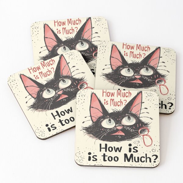 Item preview, Black Cat "How Much is too much?" designed and sold by Ryslissa.