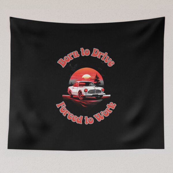 Item preview, Born to drive forced to work t-shirt designed and sold by THISisIT-eshop.