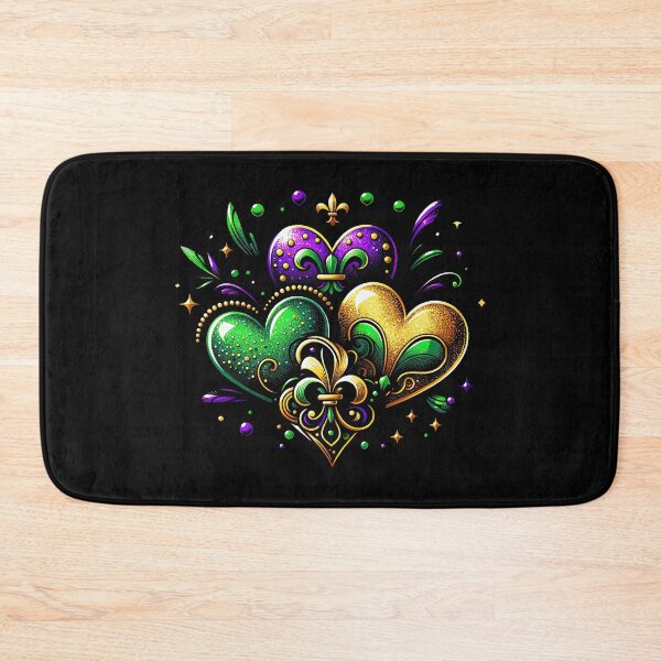 Item preview, Regal Heart: Mardi Gras Fleur-de-Lis Emblem designed and sold by MAPDDesigns.