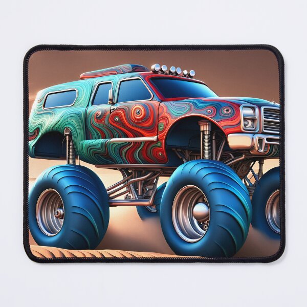 Item preview, Monster Truck - Under the Desert Sun designed and sold by Bright-Moonrise.