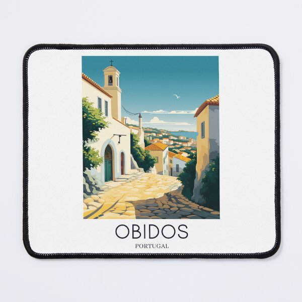Item preview, A Pop Art Travel Print of Obidos - Portugal designed and sold by StudioRedKoala.