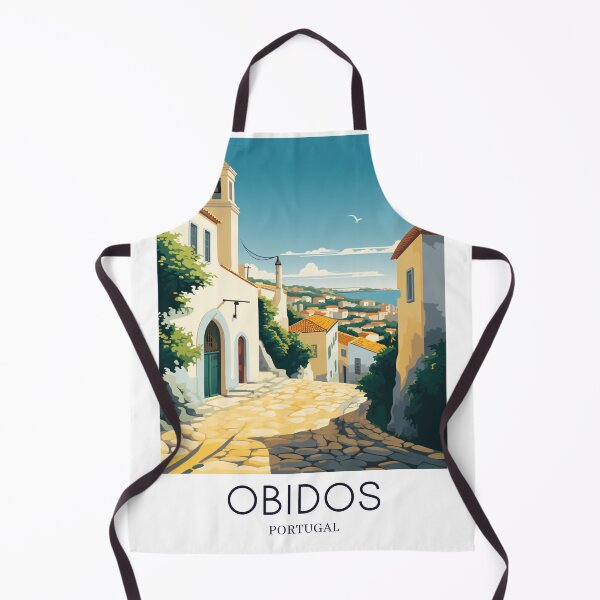 Item preview, A Pop Art Travel Print of Obidos - Portugal designed and sold by StudioRedKoala.