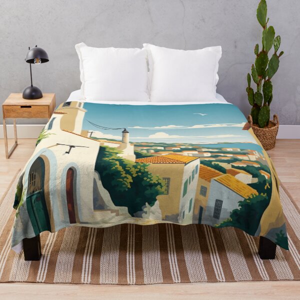 Item preview, A Pop Art Travel Print of Obidos - Portugal designed and sold by StudioRedKoala.