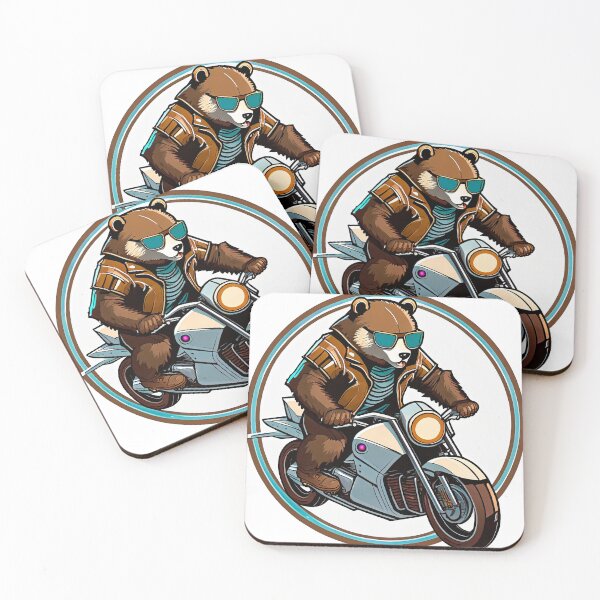 Item preview, Papa Bear, but in Cool, riding a bike designed and sold by BADESIGNZZ.