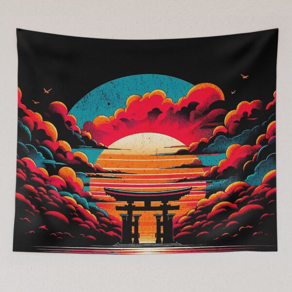 Item preview, Meiji Shrine Fushimi Inari Torii Gate Design designed and sold by RedDesignSyc.