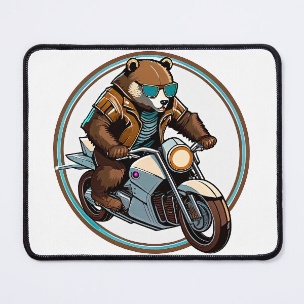 Item preview, Papa Bear, but in Cool, riding a bike designed and sold by BADESIGNZZ.