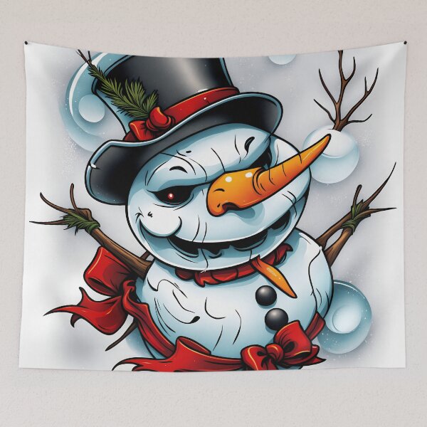 Item preview, Surrealistic Snowman designed and sold by eternalai.