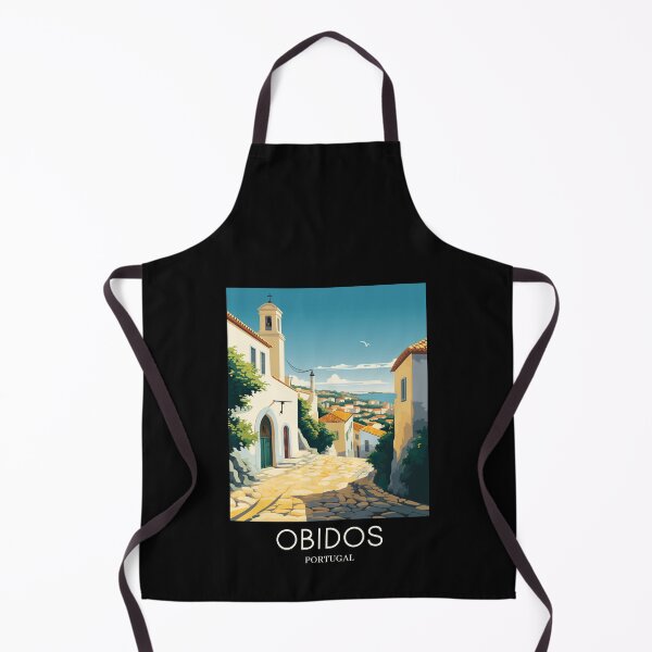 Item preview, A Pop Art Travel Print of Obidos - Portugal designed and sold by StudioRedKoala.