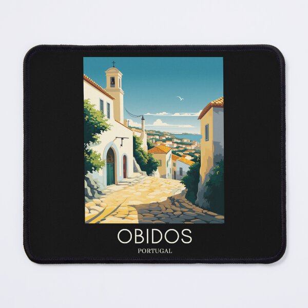 Item preview, A Pop Art Travel Print of Obidos - Portugal designed and sold by StudioRedKoala.