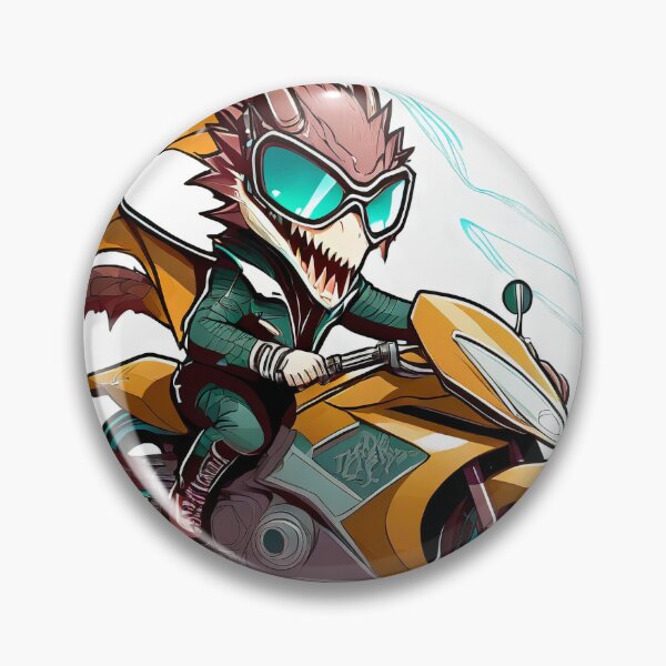 Item preview, Cutie dragon racer on a motorcycle designed and sold by BADESIGNZZ.