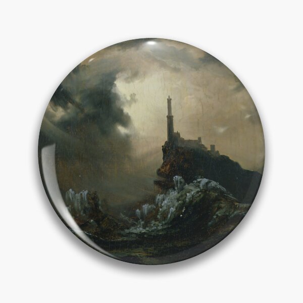 Item preview, Carl Blechen - Stormy Sea with Lighthouse - 1826 designed and sold by ArtExpression.
