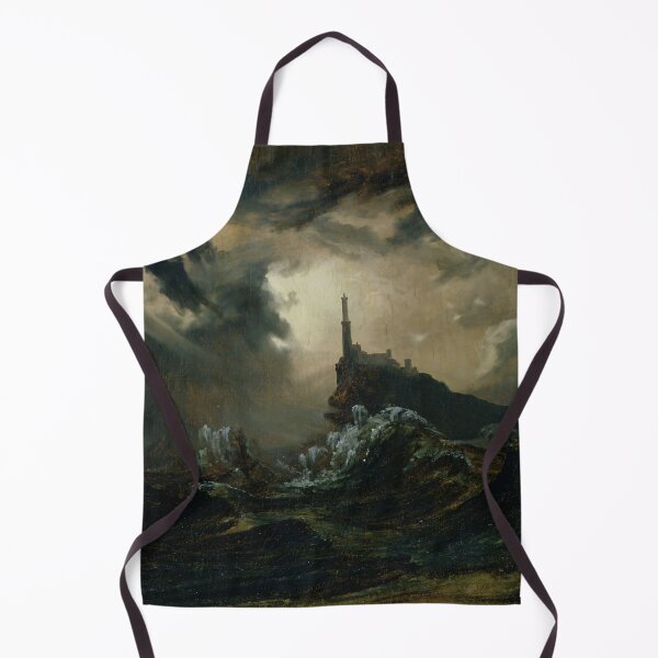 Item preview, Carl Blechen - Stormy Sea with Lighthouse - 1826 designed and sold by ArtExpression.