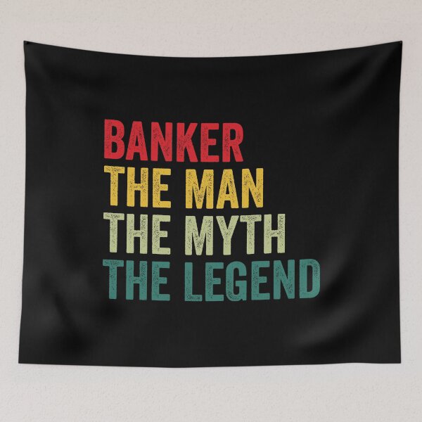 Item preview, Banker Mens Gift, Man Myth Banker Legend, Funny Banker designed and sold by vzrnmichsudops.