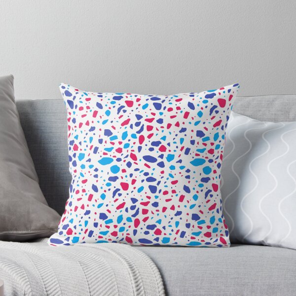 Item preview, Blue White Red Splatter Abstract Modern Contemporary  designed and sold by VioletsnPansies.