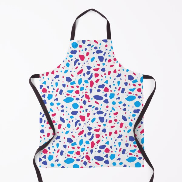 Item preview, Blue White Red Splatter Abstract Modern Contemporary designed and sold by VioletsnPansies.