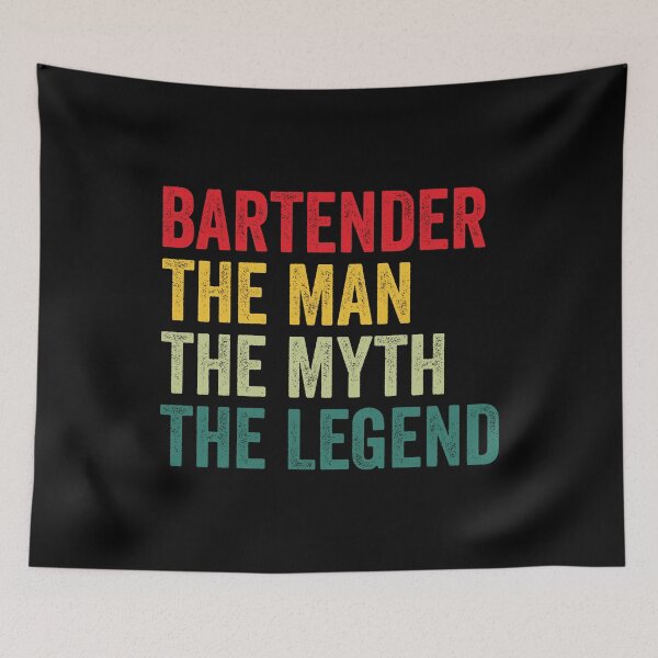 Item preview, Bartender Mens Gift, Man Myth Bartender Legend, Funny Bartender designed and sold by vzrnmichsudops.