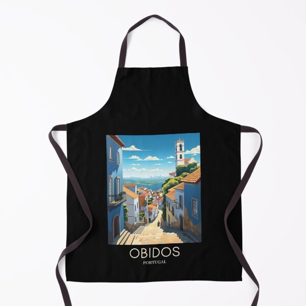 Item preview, A Pop Art Travel Print of Obidos - Portugal designed and sold by StudioRedKoala.