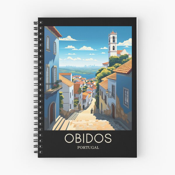 Item preview, A Pop Art Travel Print of Obidos - Portugal  designed and sold by StudioRedKoala.