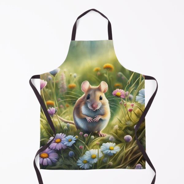 Item preview, A cute field mouse/harvest mouse in a wildflower meadow. designed and sold by Zen-Hues.