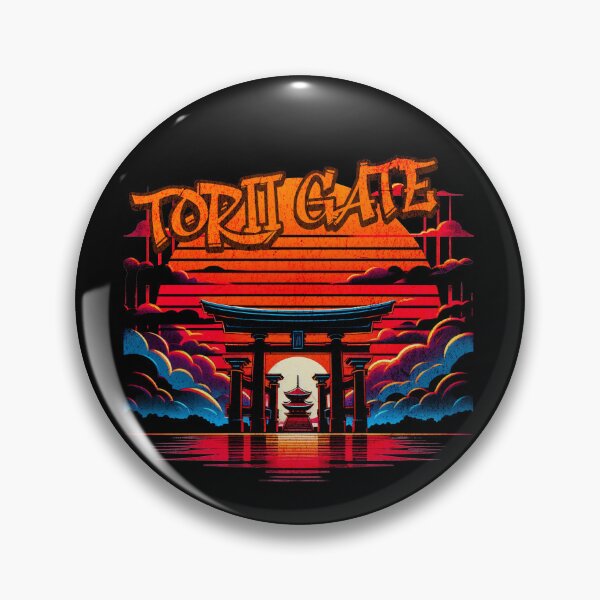Item preview, Meiji Shrine Torii Gate Sunset Graffiti Design designed and sold by RedDesignSyc.