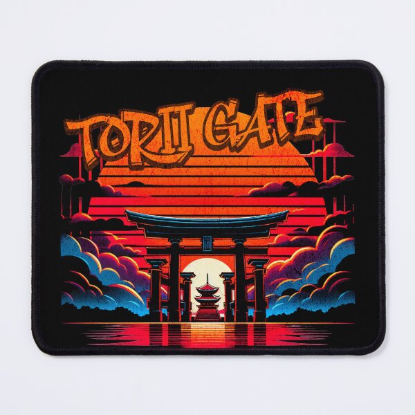 Item preview, Meiji Shrine Torii Gate Sunset Graffiti Design designed and sold by RedDesignSyc.