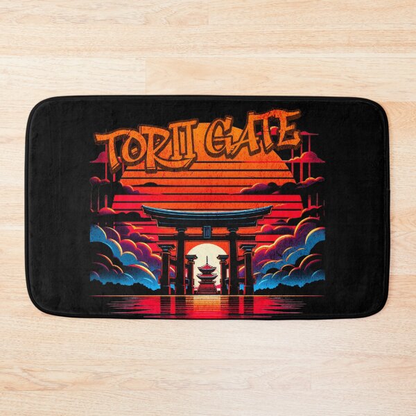 Item preview, Meiji Shrine Torii Gate Sunset Graffiti Design designed and sold by RedDesignSyc.