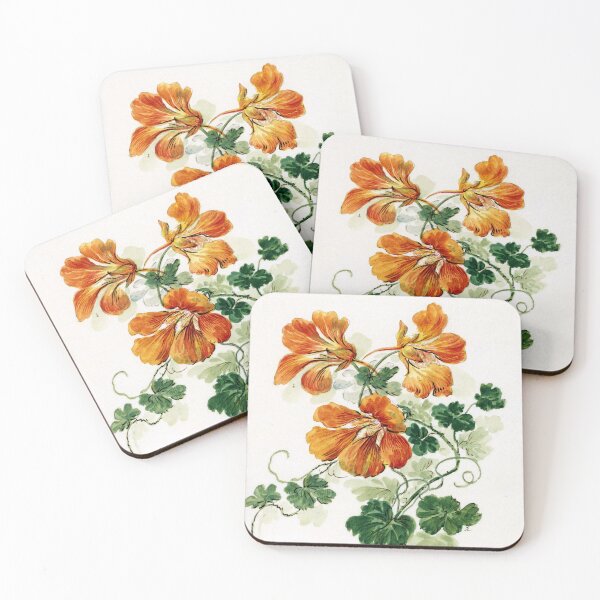 Item preview, Branches of a Tropaeolum and a violet | Pieter van Loo designed and sold by LaMadeleine.