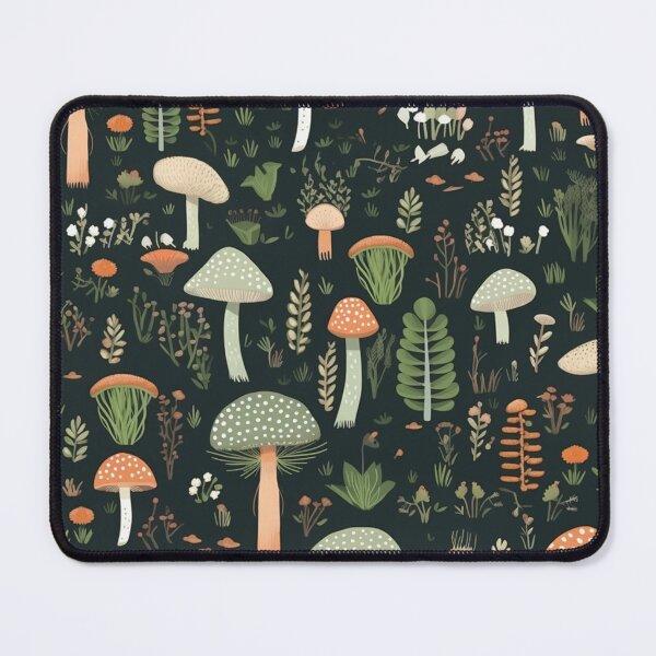 Item preview, Different Types of Mushrooms Seamless Pattern Design designed and sold by EvgeniiaSim.