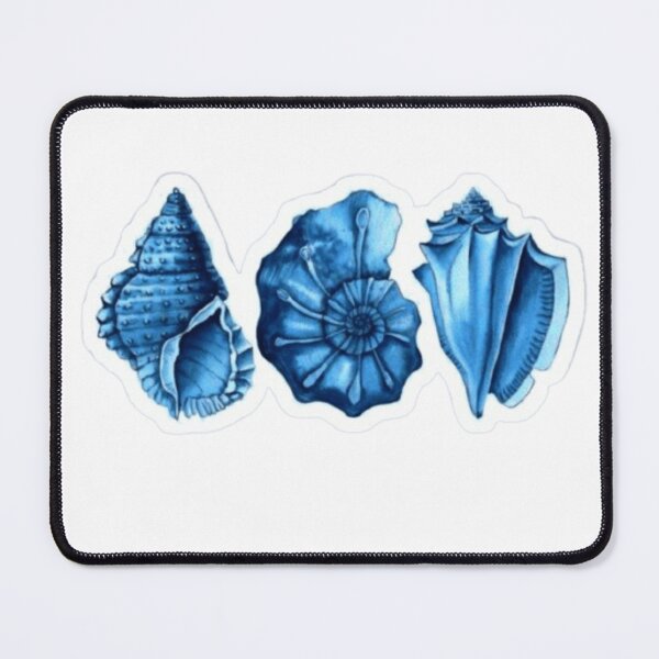 Item preview, Blue watercolor seashells designed and sold by DesignDreamerr.